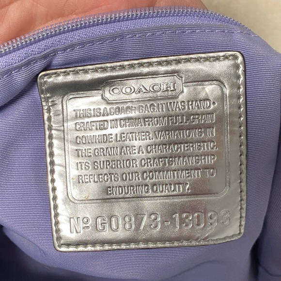 Coach Alex Op Art Print shoulder bag with matching wristlet - Picture 15 of 15